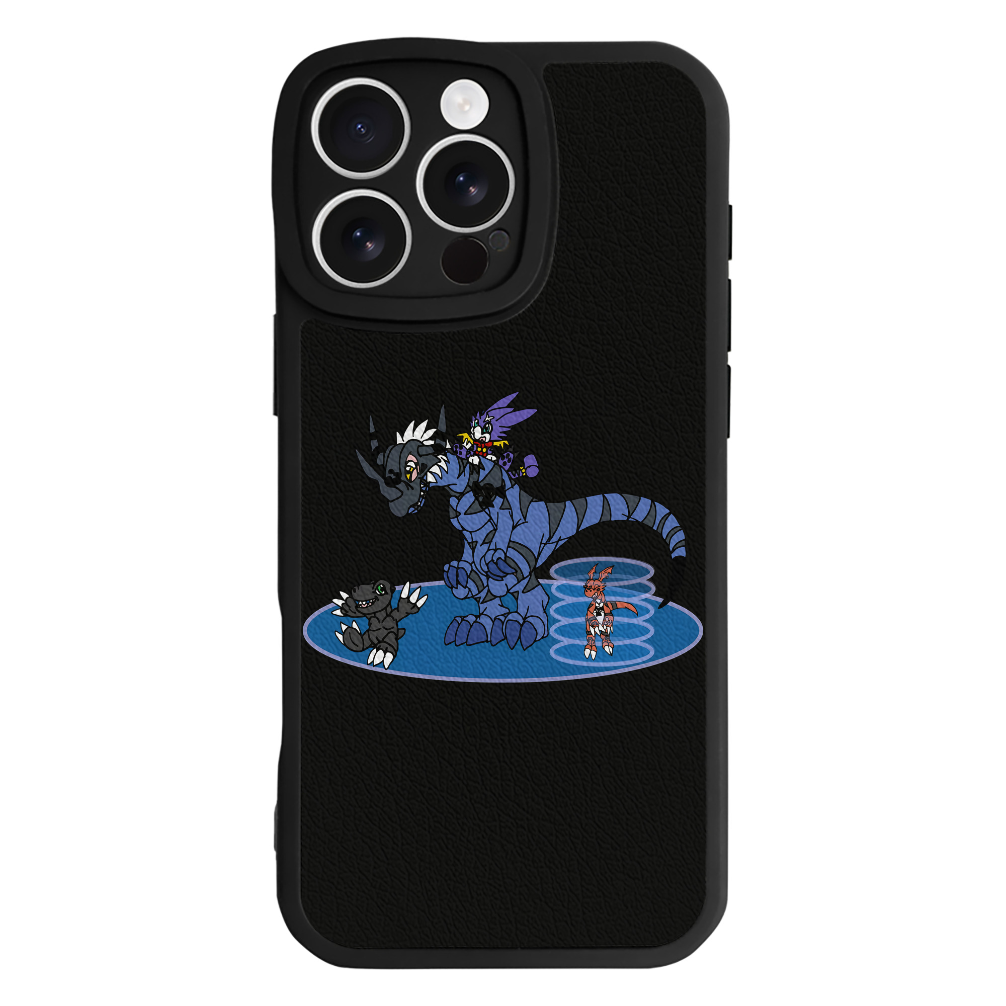 （画像用） Digimon デジタルモンスター/デジモン 【iPhone 16シリーズ対応】シリコンスマホケース（レザー調） 材質：シリコン